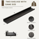 Floating Shelves for Wall, Picture Ledge Shelf 36 Inch Solid Wood Set of 2, Rustic Wall Shelves with Lip, Kids Bookshelf, Photo & Picture Live Edge Floating Shelves for Bedroom, Living Room, Kitchen by CozyNest Decor
