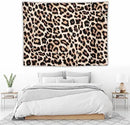 HZOHNAGO Leopard Print Tapestry Rustic Brown Leopard Wild Animal Printed Wall Tapestry Painting Wall Hanging for Bedroom Living Room Dorm 80" W x 60" H by CozyNest Decor