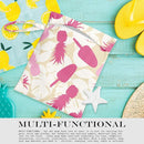 Wet Bag, Wet Dry Bag, Wet Bag for Swimsuit, Travel, Beach, Pool, Diapers, Dirty Yoga Gym Clothes, Makeup Bag, Waterproof Tropical Palm Leaves Decor Jungle Palm Leaf Favors by TinyTreasures Baby Boutique