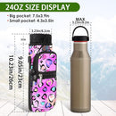 icolor Water Bottle Carrier Bag with Strap 25/32/40 oz Crossbody Bottle Holder with Phone Pocket Sling Sleeve Insulated Neoprene Water Bottle Pouch for Walking Travelling by TinyTreasures Baby Boutique