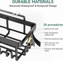 Veken Rustproof & Waterproof Shower Caddy 6-Pack, No Drilling Adhesive Shelves Rack with Soap Holder, Large Capacity Bathroom Organizers and Storage, Wall-Mounted Kitchen & Home Decor by CozyNest Decor