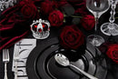 FLOWERCAT 60PCS Black Plastic Plates - Heavy Duty Black Disposable Plates for 30 guests Halloween Party/Wedding/New Year - Include 30PCS 10.25inch Dinner Plates and 30PCS 7.5inch Dessert Plates by CozyNest Decor