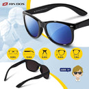 RIVBOS Kids Sunglasses Polarized UV Protection Flexible Rubber Glasses Shades with Strap for Boys Girls RBK004 by TinyTreasures Baby Boutique