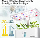 Ahopegarden Indoor Garden Hydroponics Growing System: 10 Pods Plant Germination Kit Aeroponic Herb Vegetable Growth Lamp Countertop with LED Grow Light - Hydrophonic Planter Grower Harvest Lettuce by GreenHaven Gardens