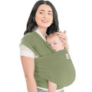 KeaBabies Baby Wrap Carrier - All in 1 Original Baby Carrier Newborn to Toddler Sling, Easy to Wear, Hands Free Bonding, Lightweight, Breathable Infant Wraps (Dusty Olive) by TinyTreasures Baby Boutique