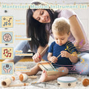 Vanplay Montessori Toys - 6 in 1 Wooden Musical Instruments for Toddlers 1-3, Infant Music Toy for Babies with Boho Xylophone for Boy & Girls Easter Birthday Gifts for 1-2 by TinyTreasures Baby Boutique