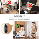 Furniture Anchors (10 Pack) Anti Tip Furniture Straps for Baby Proofing, 400lbs Tension Earthquake Resistant Metal Straps, Furniture Wall Anchor Prevent Baby Pet from Falling Furniture by TinyTreasures Baby Boutique