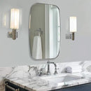 ANDY STAR Chrome Bathroom Mirror, 24x40 Inch Polished Chrome Oval Mirror for Bathroom with Stainless Steel Metal Frame, Oblong Mirror for Bathroom, Living Room, Entryway by CozyNest Decor
