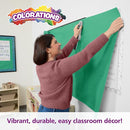 Colorations Dual Surface Paper Roll, Bright Green, 36" x 1000', Textured Paper, Classroom Craft & Art Supplies, Bulletin Board, Gift Wrapping, Chalkboard Wallpaper by TinyTreasures Baby Boutique
