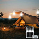 Solar Powered Indoor & Outdoor Pendant Lights with 4 LED Bulbs, Each 5m Cord, Waterproof, 6000mAh Battery for Yards, Gardens, Patios, Camping, RVs & Sheds by CozyNest Decor