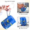 17oz Soup Thermo for Hot Food Kids Insulated Vacuum Food Jar with Stainless Steel Spoon Wide Mouth Thermo Leakproof Lunch Food Container Kids Hot Lunch Box (Blue-Dinasour) by TinyTreasures Baby Boutique