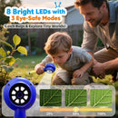Kids Microscope with Bug Catcher Kit, 1080P Digital Mini Handheld Microscope STEM Science Toy with LED Light, Rechargeable, Portable, Supports 64GB TF Card, Educational Gift for Kids Ages 3-12 (Blue) by TinyTreasures Baby Boutique
