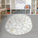 STARUIA Grey Kids Rug for Playroom, 5'x7' Washable Road Rug for Kids Bedroom, Non-Slip Car Rugs for Nursery, Large Traffic Play Mat Utral Soft Baby Carpet for Boys Girls Dorm Toy Room Tent by CozyNest Decor