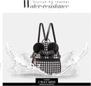KL928 Girls Bowknot Polka Dot Cute Mini Backpack Small Daypacks Convertible Shoulder Bag Purse for Women by TinyTreasures Baby Boutique