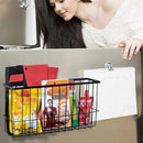 dedoot Magnetic Holder Locker 14.1"x 3.9"x 7" Strong Magnetic Black Mesh Holder Magnetic Basket Organizer Shelf Rack for Whiteboard,Fridge, Sponge, Recipe, Beverage,Refrigerator,Office File Foil by CozyNest Decor