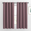 NICETOWN Bedroom Curtains 63 inch Length 2 Panels - Grommet Top Blackout Room Darkening Sound Reduction Cold & Heat Reducing Privacy Thermal Drapes for Living Room, Dry Rose, W52 x L63 by TinyTreasures Baby Boutique