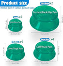 15Pcs Cupping Therapy Set-Professional Silicone Cupping, Suitable for Facial Body Massage/Deep Myofascial Release/Pain Relief/Muscle Relaxation & More (Green,15pcs) by CozyNest Decor