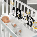 OKOOKO Black and White Baby Book High Contrast Baby Toy 0-6 Months Baby Soft Book Tummy Time Toy Crib Stroller Toy Montessori Sensory Toy Early Education for 0-6 6-12 Months Newborn Baby Infant by TinyTreasures Baby Boutique