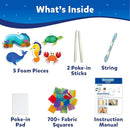 Skillmatics Poke-in Art - Underwater Animals, Mess-Free Arts & DIY Wood Crafts for Kids, Creative Kit, Gifts for Girls & Boys Ages 4, 5, 6, 7, 8, 9 by TinyTreasures Baby Boutique