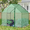 71x40x66 Walk-in Mini Greenhouse Kit for Outdoors with Durable Greenhouse Plastic Cover, 4-Tier Small Green Houses for Outside Gardening & Plant Protection, Portable Indoor Green House by GreenHaven Gardens