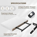 Fun Memories Wood Floating Shelves 16 Inch, 10 Inch Deep Shelves Wall Mount, Wall Shelves with Invisible Bracket, 16" Floating Shelves for Living Room Bathroom Bedroom, White, Set of 2 by CozyNest Decor