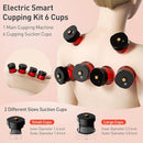 UBALANCE Cupping Kit for Massage Therapy, Cupping Therapy Set 6 Cups, Electric Smart Cupping Machine, 4 in 1 Negative Pressure Massager with 12 Modes for Fatigue Relief, Black by CozyNest Decor