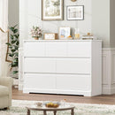 Dresser for Bedroom, Modern White Dresser, Wood Chest of Drawers Nursery Dressers, with Storage, 7 Drawer Double with Handle Free, Large Storage Organizer for Living Room,White by TinyTreasures Baby Boutique