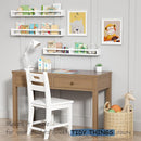Large Nursery Book Shelves Wall Mounted for Kids Room, White Floating Nursery Bookshelf for Baby Girls Boys Bedroom, Toddler Kid Book Shelf for Classroom Library (32 Inch Long Set of 3) by TinyTreasures Baby Boutique