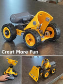 STEM Toys for 5-8 Year Old Boys, 10-in-1 Electric Toy Building Blocks for Kids Ages 4-8 Educational Construction Science Kit, Creative Activities for Boys 4-6, 8-10 Birthday & Holiday Idea Gift by TinyTreasures Baby Boutique
