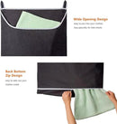 XL Hanging Laundry Hamper Bag, Black Door Hanging Hamper with Large Openging Hanging Laundry Hamper Storage Bag Large Size 36X22 Inch (Black) by CozyNest Decor