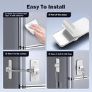 2 Pack Refrigerator Door Lock with Adhesive, No Tools Required, Child Proof Fridge Door Lock for Kids and Pets, Self Adhesive Latch for Freezer, Cabinets, Drawers, Air Oven, Windows (Patent) by TinyTreasures Baby Boutique