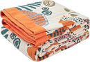 Boho Throw Blanket for Bed - 100% Pure Cotton Ultra Soft Rustic Quilt - Farmhouse Decor Bed Blankets, All Season Rustic Throw for Sofa Couch Chair(80''x 90'', Floral Print 2) by CozyNest Decor