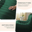 Luxury Sofa Couch Chair, Lazy Floor Seating, Fireside Bean Bag Chair, Ergonomic Tatami Sofa Lounger for Living Room, Bedroom, Office, 3 Seat, Green by CozyNest Decor