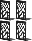 Book Ends, Bookends, Bookends for Shelves, Bookend, Book Ends for Heavy Books, Black Metal Book Shelf Holder Home Decorative, Book Stoppers for Shelves 2 Pair by CozyNest Decor