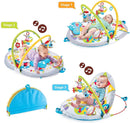 Yookidoo Baby Gym Lay to Sit-Up Playmat. 3-in-1 Newborns Activity Center with Tummy Time Toys, Pillow & Infant Miror. 0-12 Month by TinyTreasures Baby Boutique