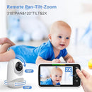 HelloBaby 6”IPS Large Screen, Video Baby Monitor with Upgraded 4000mAh Battery, 2-Way Talk, Night Vision, Pan-Tilt-Zoom, No WiFi, ECO Mode by TinyTreasures Baby Boutique