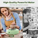 Alldeer Mini Pottery Wheel Machine - 6" Upgraded Clay Wheel for Beginners & Kids, 75W Motor, Adjustable Speed, Low Noise Ceramic Making Kit with 18PCS Sculpting Tools, Ideal for Home DIY (Green) by TinyTreasures Baby Boutique