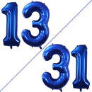 GOER Number 13 Balloons for 13th Birthday Sweet 13 Party Decorations,42 Inch Jumbo Foil Helium 31 Balloons for 31st Birthday Party Decoration (Blue) by TinyTreasures Baby Boutique