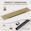 Heimlove Floating Shelves for Wall 48 Inches Long,9.3" Deep Oak Floating Shelf Set of 2,Wall Mounted Wood Shelves for Bathroom Bedroom Living Room Kitchen Office,Shelf for Books Storage Room Decor by CozyNest Decor