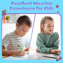 2 Pack Kids Headphones, Bluetooth 5.2 Air Conduction Open Ear Headphones, 85dB Volume Limiting, Stereo Sound with Mic, IPX5 Waterproof, 20H Playtime-Blue Purple by TinyTreasures Baby Boutique