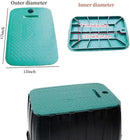 Outer diameter 17" x12" Rectangular Sprinkler Valve Box Cover Valve Box Cover Lid for Outdoor Sprinkler Irrigation Control Water System Lawn, Green by GreenHaven Gardens