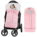 Yoofoss Stroller Cover for Winter, Toddler Stroller Footmuff Universal for Most Stroller, Water Resistant Warm Coral Baby Stroller Bunting Sleeping Bag Pink by TinyTreasures Baby Boutique