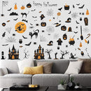 84 PCS Window Clings - Halloween Wall Stickers for Living Room, Pumpkins, Castles, Bats, Cats, Vampire, Witch Stickers, Household Decorative Murals, Party Supplies by CozyNest Decor