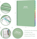 2026 Monthly Planner/Calendar - 2026 Planner, JAN 2026- DEC 2026, Planners with Colorful Tabs, Monthly Planners 2026 for Daily Organizing - Waterproof Cover (8" x10", Note Pages, Green) by TinyTreasures Baby Boutique