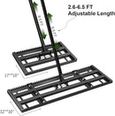 Lawn Leveling Rake-17"x10" Heavy Duty Leveler Reinforced Landscape Tool, Steel Golf Rake with Serrated Edge & Smooth Plate for Level Soil Compost Sand Grass Dirt Yard Garden 6.5FT Adjustable Handle by GreenHaven Gardens