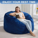 Hobestluk 4FT Bean Bag Chair Giant Bean Bag Chairs for Adults Large Bean Chairs with Removable Cover, Beanbag Chair with Filler, Adult Bean Bag Chairs for Living Room, Bedroom by CozyNest Decor