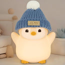 Penguin Night Light for Kids, Adorable Penguin Lamp with Hat, Food Grade Silicone Nursery Nightlight, Rechargeable/Dimmable/Timer,LED Squishy Novelty Animal Bedside Lamp,Funny Gifts for Boys by TinyTreasures Baby Boutique