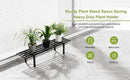 Zhongma One Tier Metal Plant Stand (35.43 L x 8.66 W x 7.9 H) Heavy Duty Plant Holder for Home, Window,Garden, Plant Lovers, Display Stand by GreenHaven Gardens