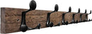 SKOLOO 36-Inch Wood Burnt Coat Rack Wall Mount with 6 Triple Hooks - Ideal for Family Entrances, Classrooms, and Pet Supplies Storage - Perfect Coat Hooks for Wall by CozyNest Decor