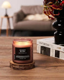 M&SENSE Rose Oudwood Scented Candle, 11.6oz 70 Hours Natural Soy Wax Long Lasting Slow Burning Candles, 2 Wick Relaxing Aromatherapy Gifts for Home Decor by CozyNest Decor